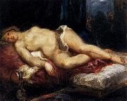 Eugene Delacroix Odalisque Reclining on a Divan Spain oil painting artist